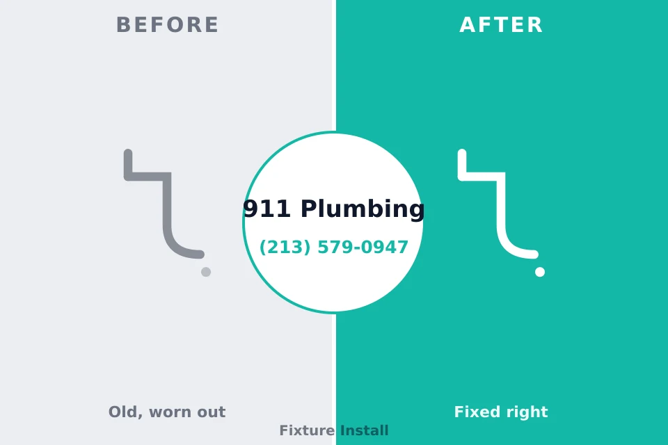 Before and after: plumbing repair Old Mystic, CT
